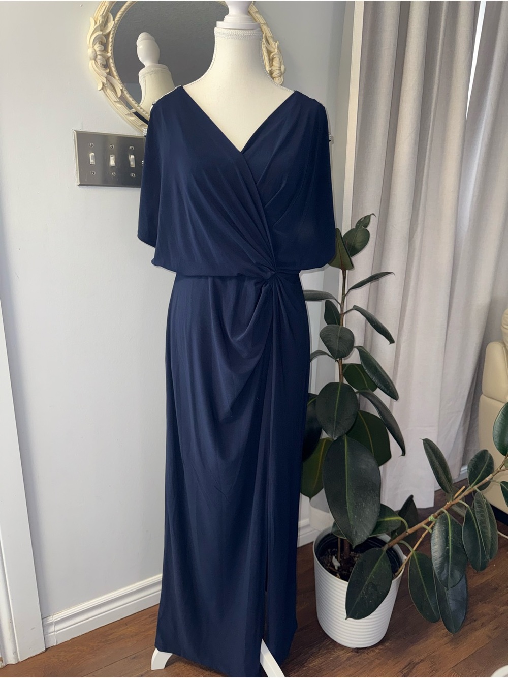 Alex Evenings Petite Navy Dress